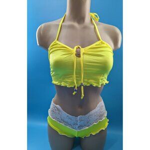 BODYZONE lace boyshort and o ring tie top Dancer New‎ Exotic